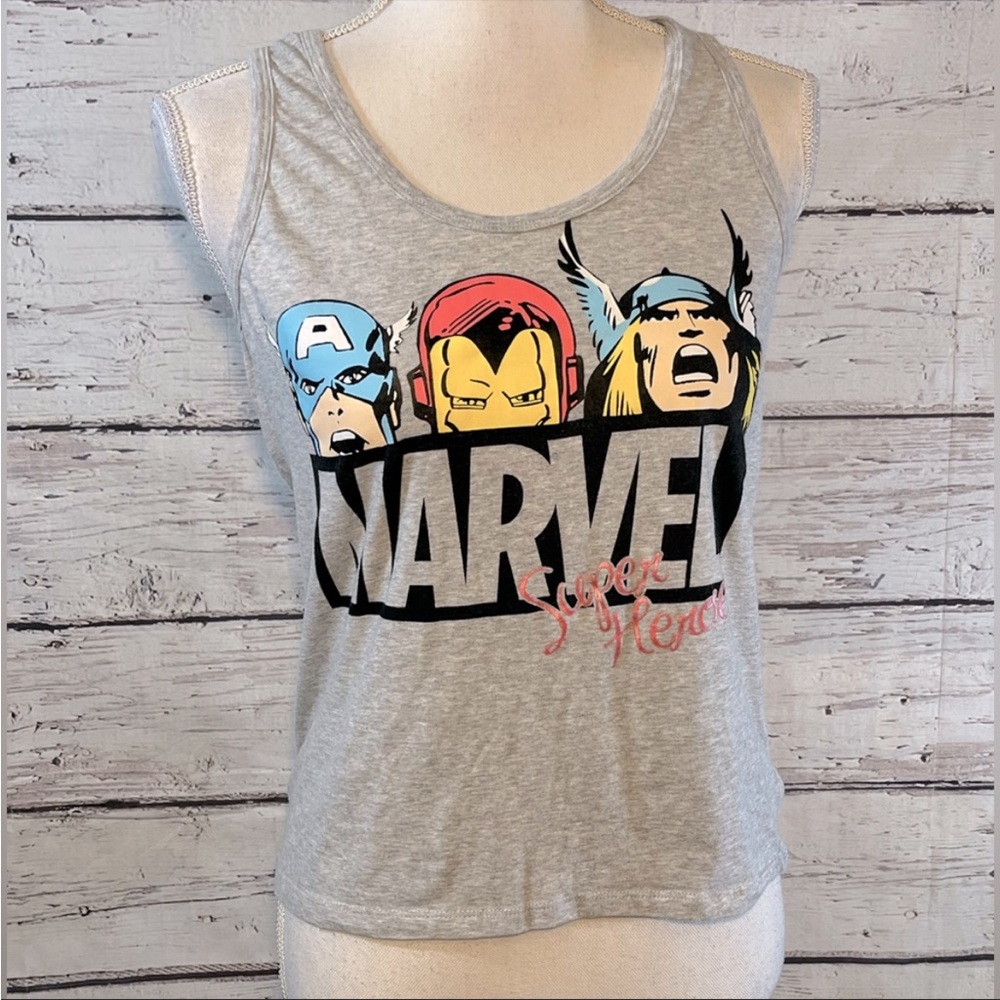 MARVEL Tank Top "Super Heroes" Gray-Large